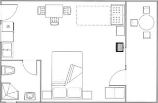Апартаменты Apartments Srzentic Петровац Номер-студио с балконом (для 2 взрослых)-6